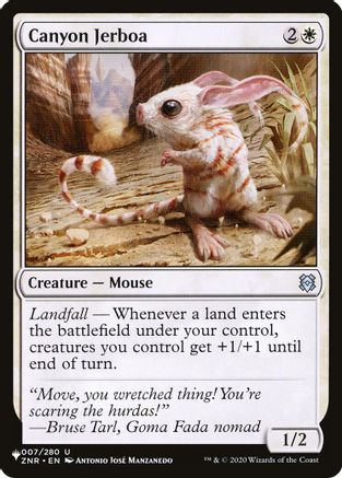 Canyon Jerboa (LIST-007/280)  - The List Reprints