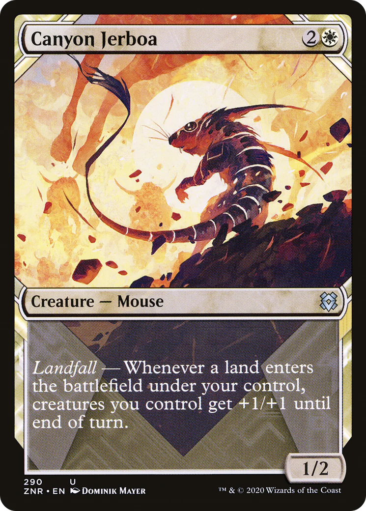 Canyon Jerboa (Showcase) (ZNR-290)  - Zendikar Rising