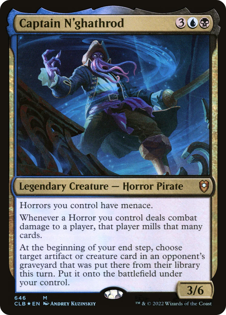 Captain N'ghathrod (CLB-646) Foil - Commander Legends: Battle for Baldur's Gate