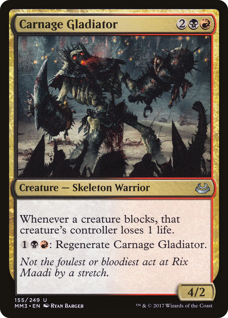 Carnage Gladiator (MM3-155)  - Modern Masters 2017