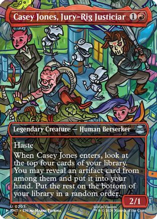 Casey Jones, Jury-Rig Justiciar (Borderless) (TMT-207)  - Teenage Mutant Ninja Turtles