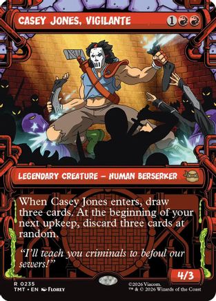 Casey Jones, Vigilante (0235) (Showcase) (TMT-235)  Foil - Teenage Mutant Ninja Turtles