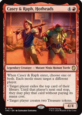 Casey & Raph, Hotheads (TMC-114)  - Commander: Teenage Mutant Ninja Turtles