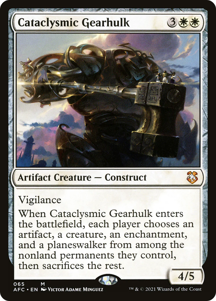 Cataclysmic Gearhulk (AFC-065) - Adventures in the Forgotten Realms Commander