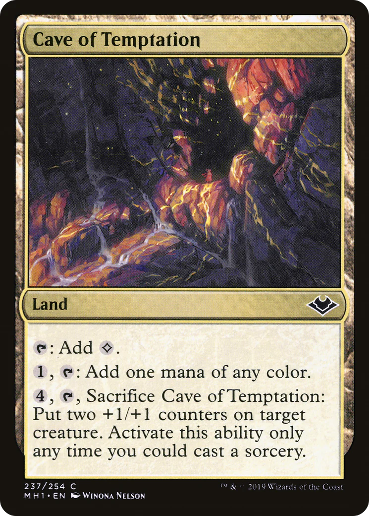 Cave of Temptation (MH1-237)  Foil - Modern Horizons