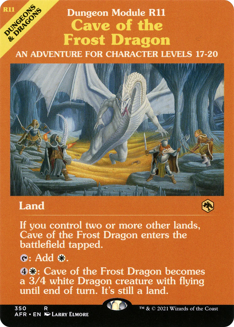 Cave of the Frost Dragon (Dungeon Module) (AFR-350)  Foil - Adventures in the Forgotten Realms: (Showcase)