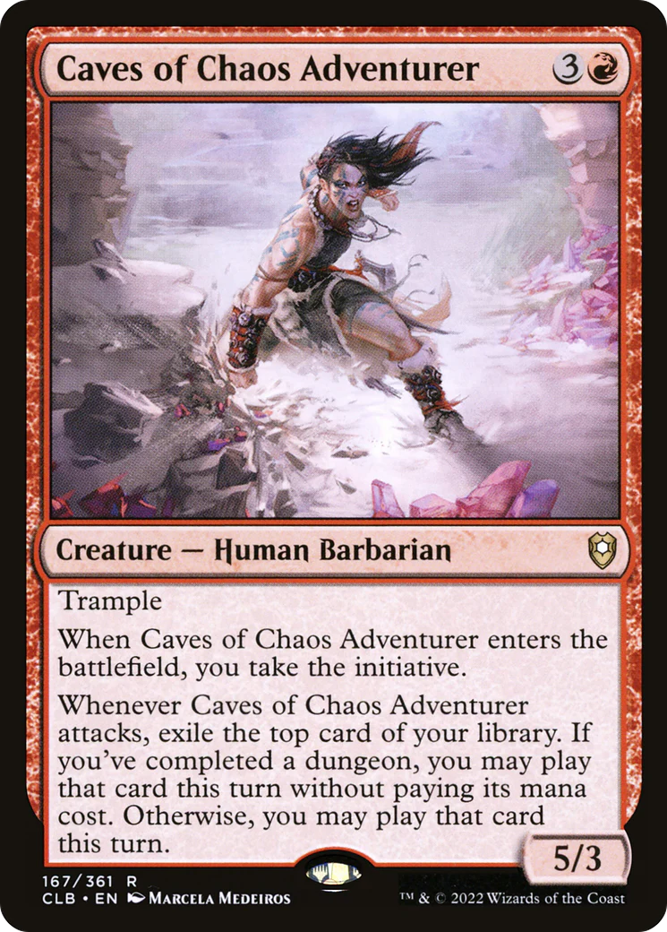Caves of Chaos Adventurer (CLB-167)  Foil - Commander Legends: Battle for Baldur's Gate