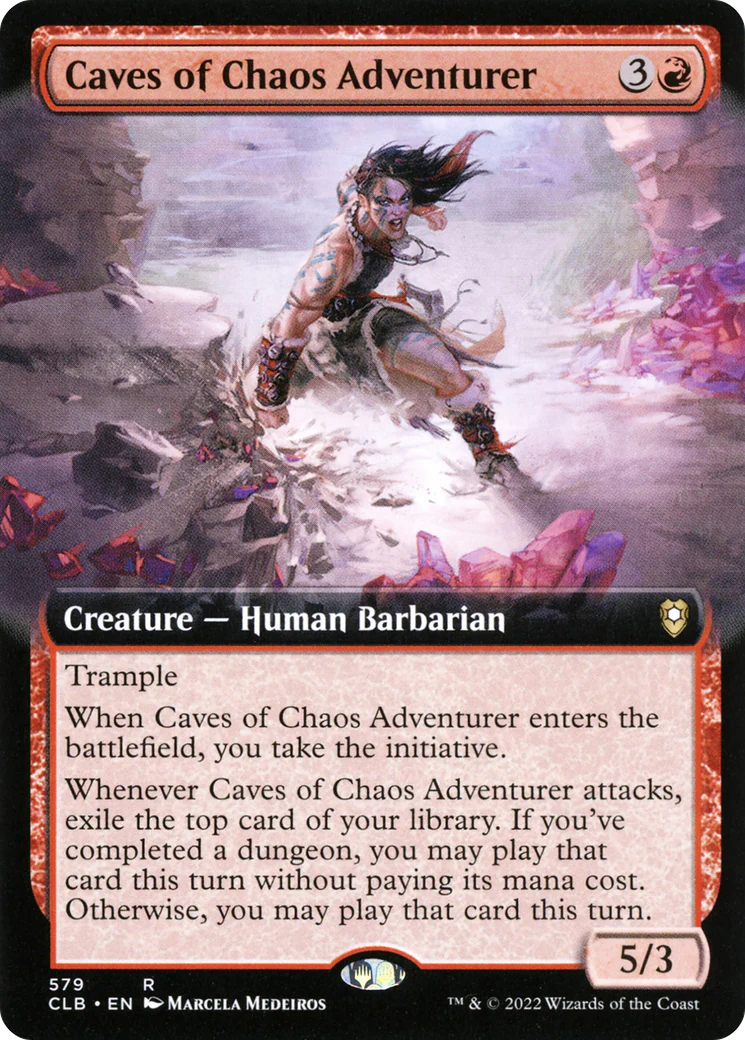 Caves of Chaos Adventurer (Extended Art) (CLB-579)  - Commander Legends: Battle for Baldur's Gate: (Extended Art)