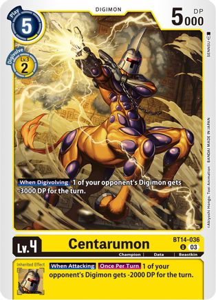Centarumon (BT14-036) - Blast Ace
