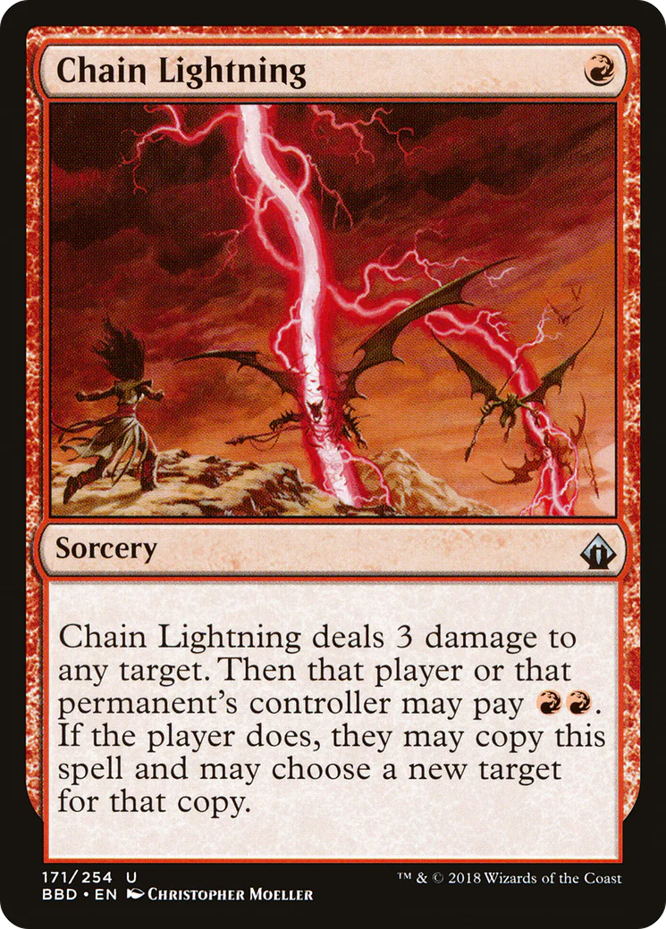 Chain Lightning (BBD-171)  Foil - Battlebond