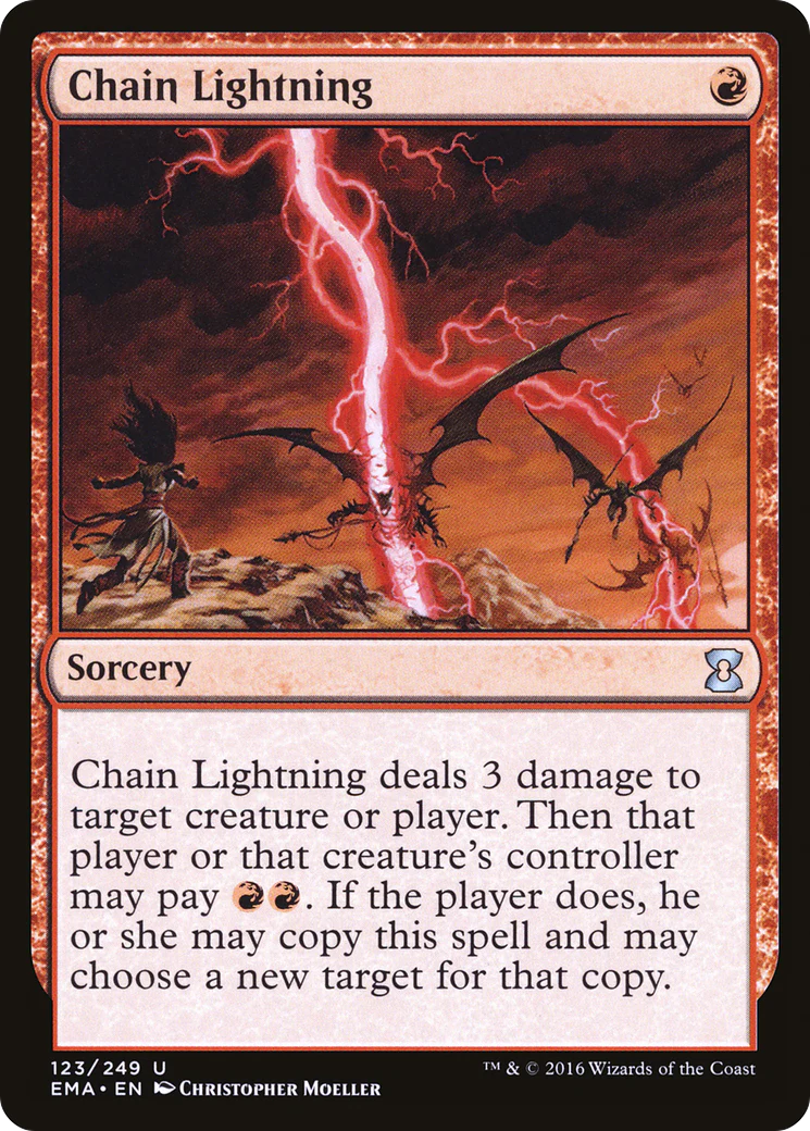 Chain Lightning (EMA-123)  Foil - Eternal Masters
