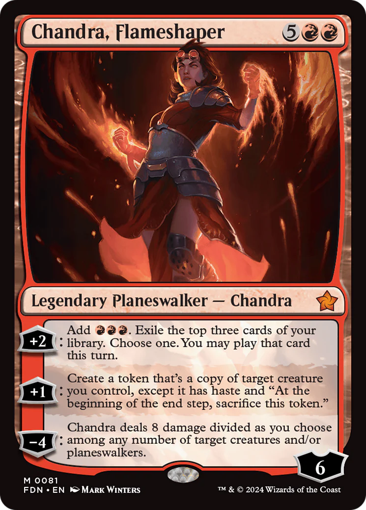 Chandra, Flameshaper (FDN-081)  - Foundations