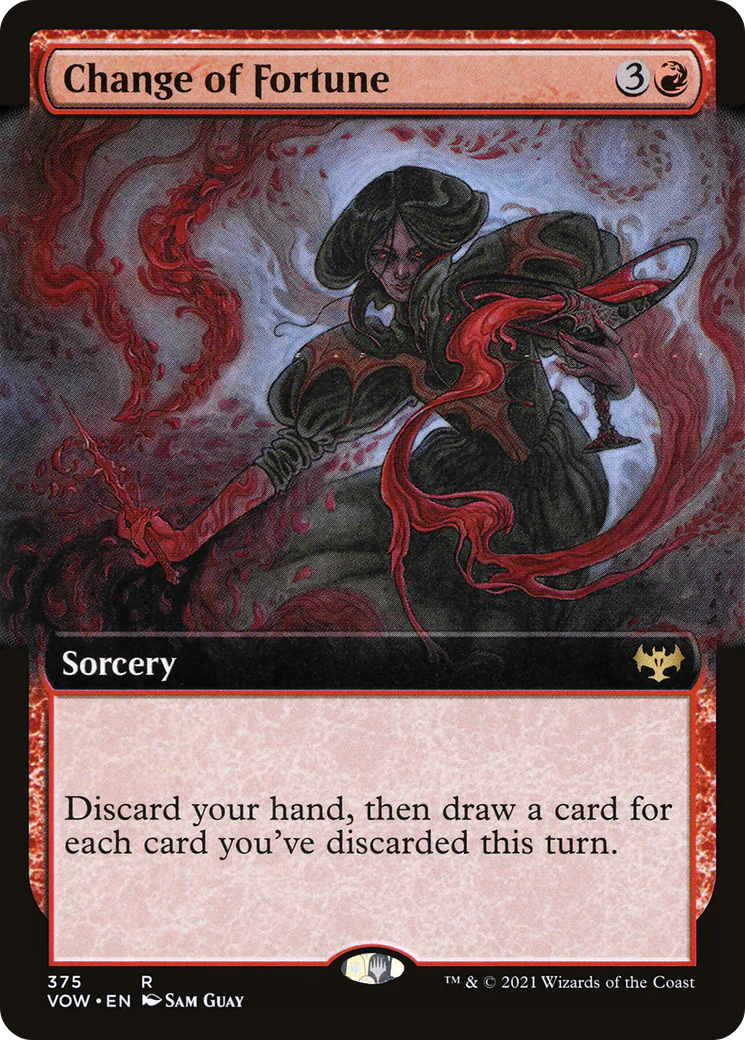 Change of Fortune (Extended Art) (VOW-375)  Foil - Innistrad: Crimson Vow: (Extended Art)