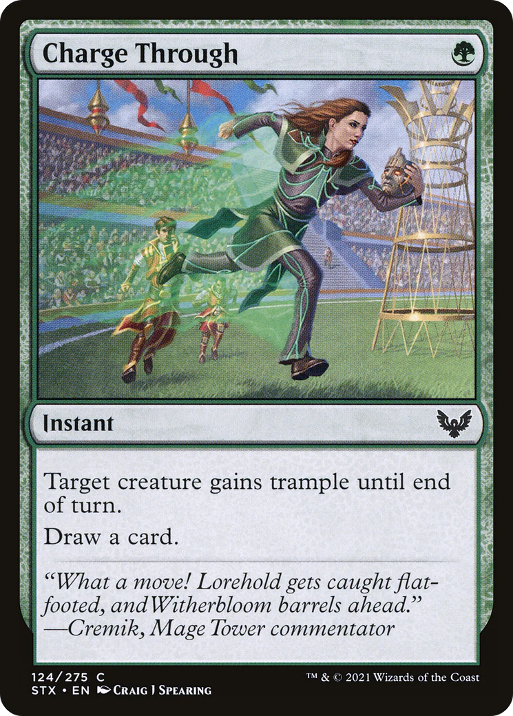 Charge Through (STX-124)  Foil - Strixhaven: School of Mages