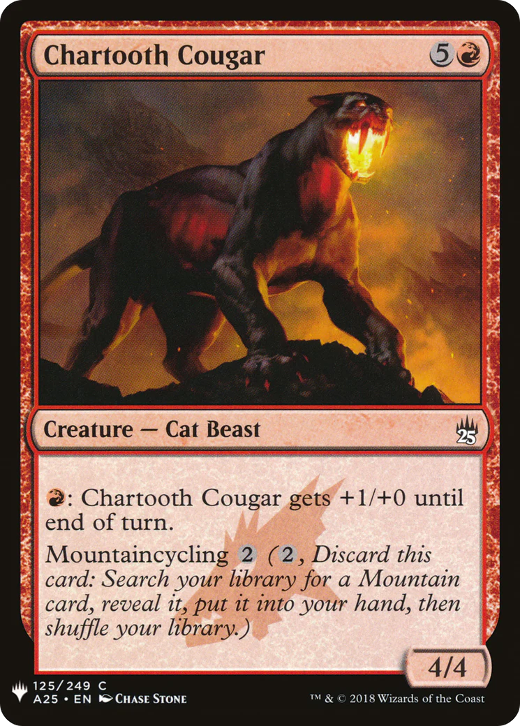 Chartooth Cougar (LIST-A25-125)  - The List