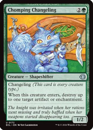 Chomping Changeling (ECL-172) Foil - Lorwyn Eclipsed