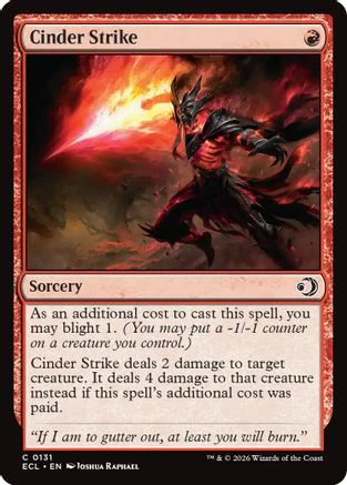 Cinder Strike (ECL-131) Foil - Lorwyn Eclipsed