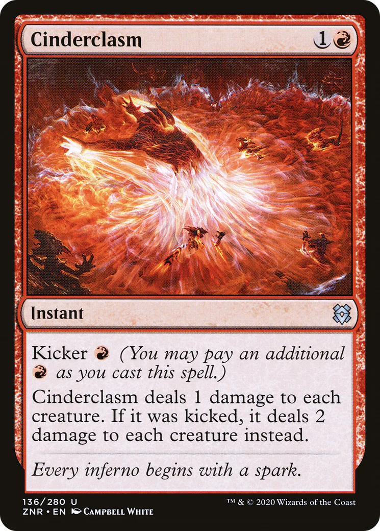 Cinderclasm (ZNR-136)  - Zendikar Rising