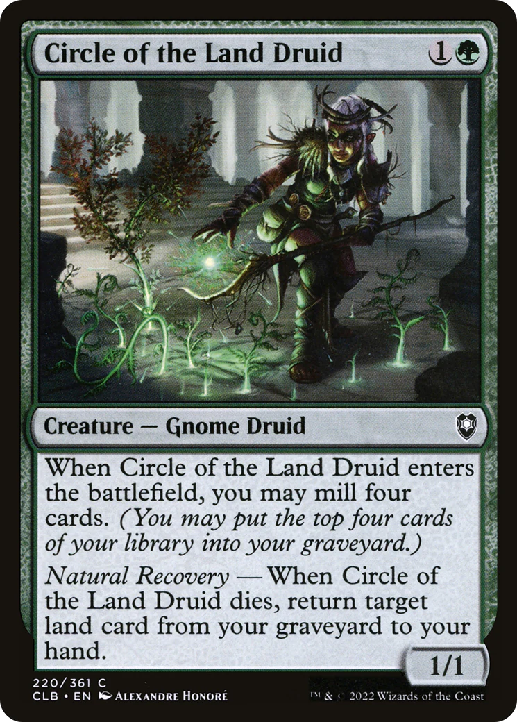 Circle of the Land Druid (CLB-220)  Foil - Commander Legends: Battle for Baldur's Gate
