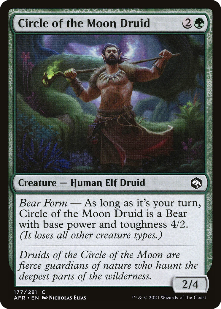 Circle of the Moon Druid (AFR-177)  Foil - Adventures in the Forgotten Realms