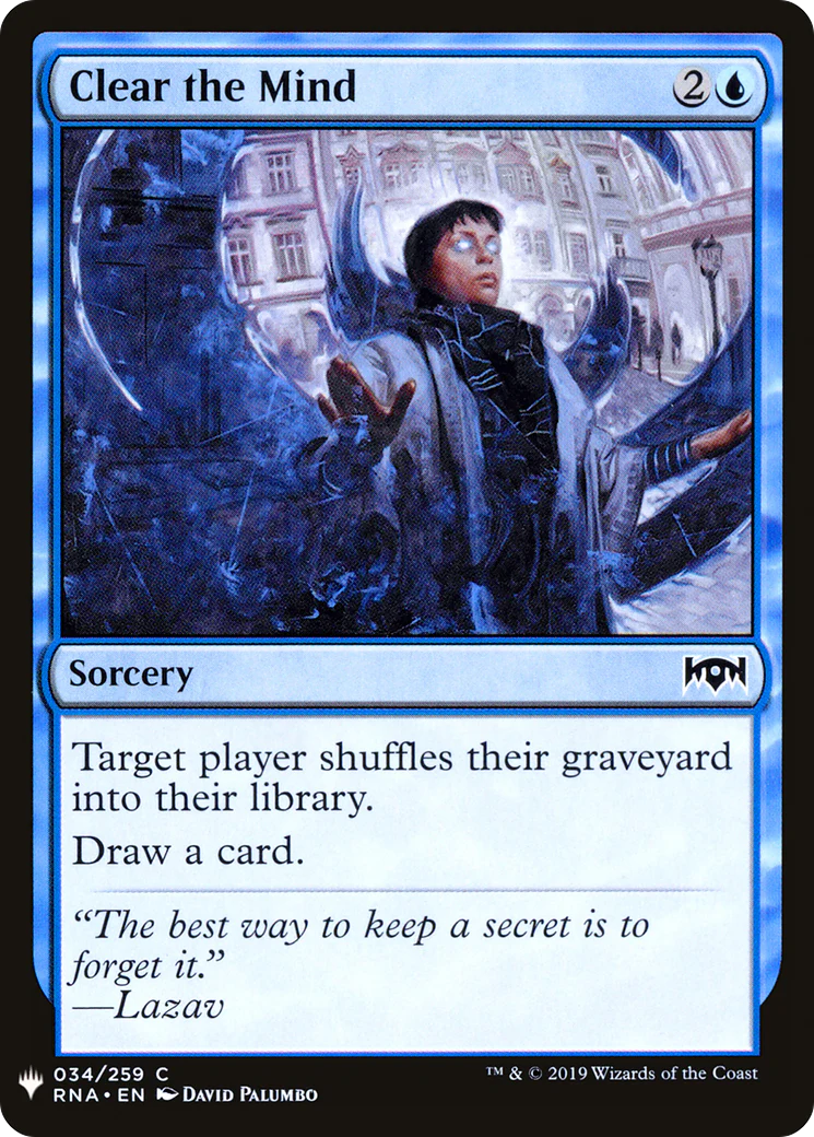 Clear the Mind (LIST-034)  - The List