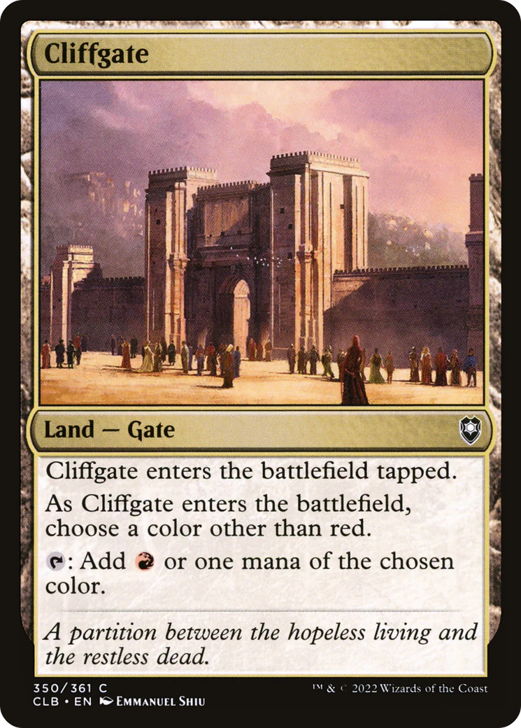 Cliffgate (CLB-350)  Foil - Commander Legends: Battle for Baldur's Gate