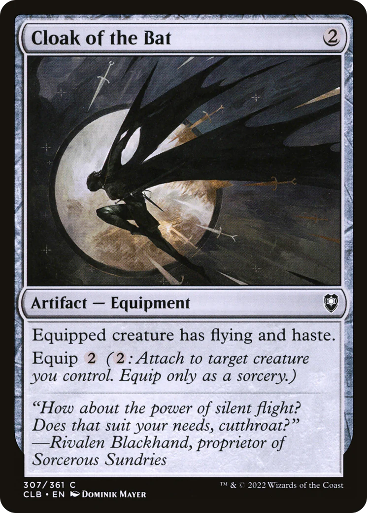 Cloak of the Bat (CLB-307)  - Commander Legends: Battle for Baldur's Gate
