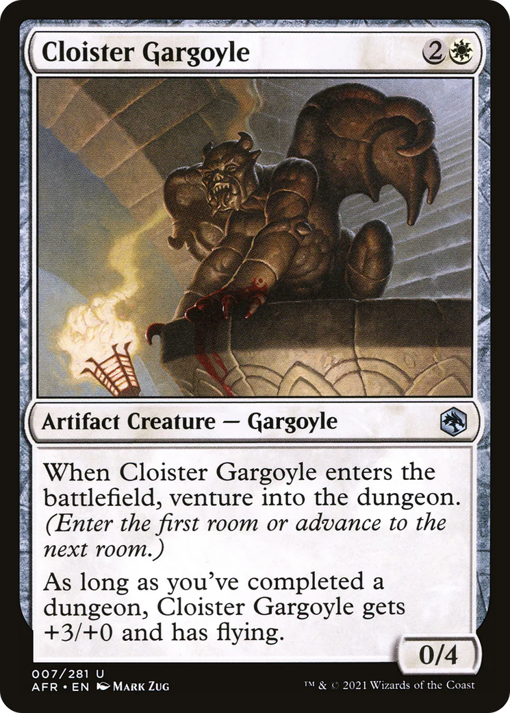 Cloister Gargoyle (AFR-007)  Foil - Adventures in the Forgotten Realms