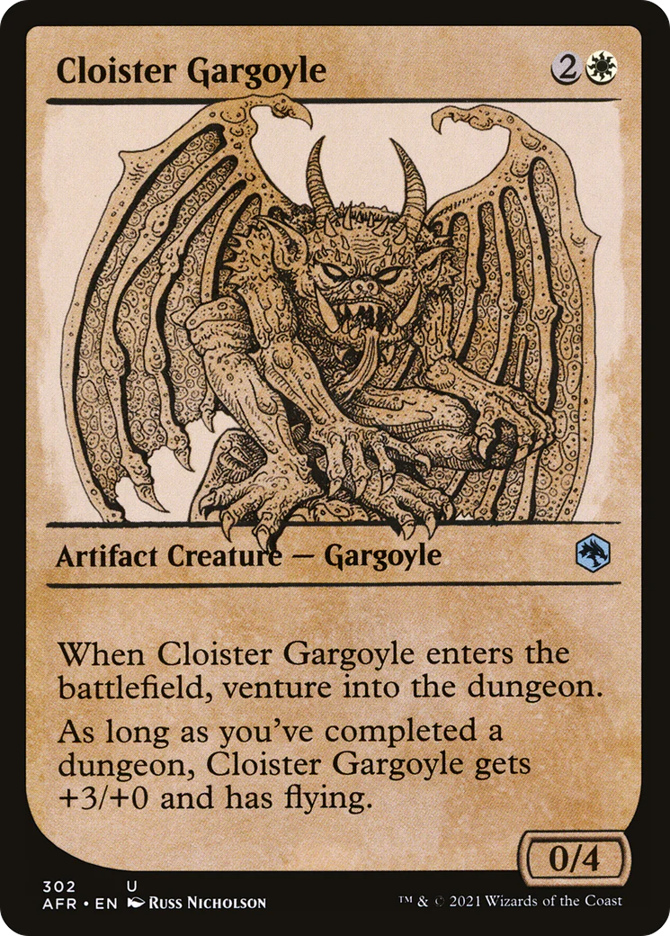 Cloister Gargoyle (Showcase) (AFR-302)  - Adventures in the Forgotten Realms: (Showcase)