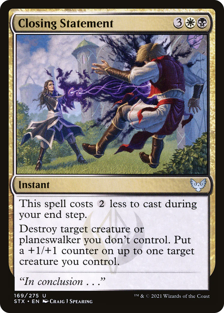 Closing Statement (STX-169)  - Strixhaven: School of Mages