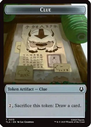 Clue (0015) // Spirit (0003) Double-Sided Token (TLA-15 // 3)  - Avatar: The Last Airbender
