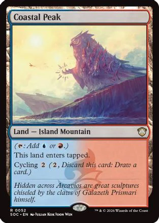 Coastal Peak (SOC-052)  - Commander: Secrets of Strixhaven