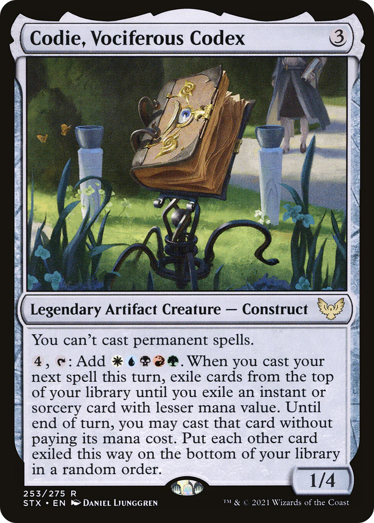 Codie, Vociferous Codex (STX-253)  - Strixhaven: School of Mages