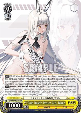 Coin Rush's Poster Girl, Blanc (RRR) (NIK/S117-TE03R RRR) - GODDESS OF VICTORY: NIKKE