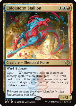 Colorstorm Stallion (SOS-180)  Foil - Secrets of Strixhaven