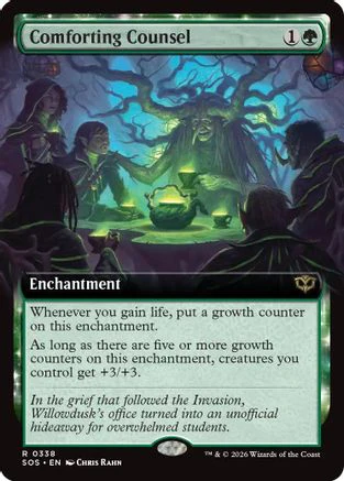 Comforting Counsel (Extended Art) (SOS-338)  Foil - Secrets of Strixhaven
