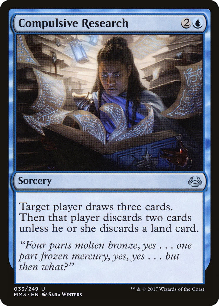 Compulsive Research (MM3-033) Foil - Modern Masters 2017