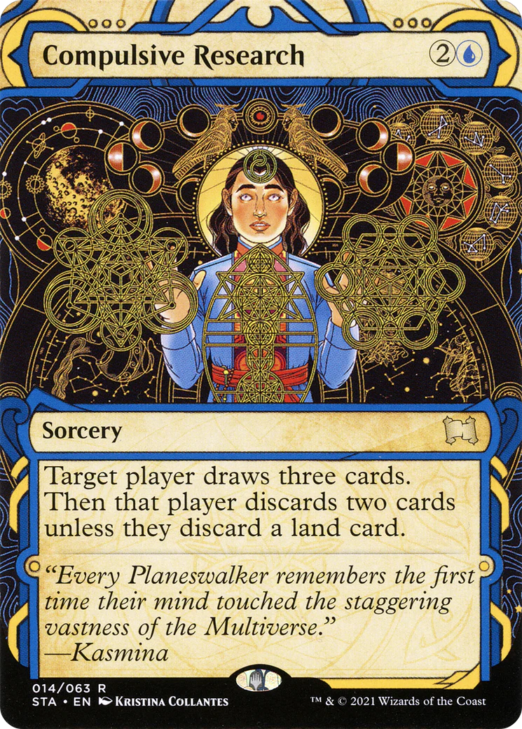 Compulsive Research (STA-014)  - Strixhaven Mystical Archive: (Showcase) (Borderless)
