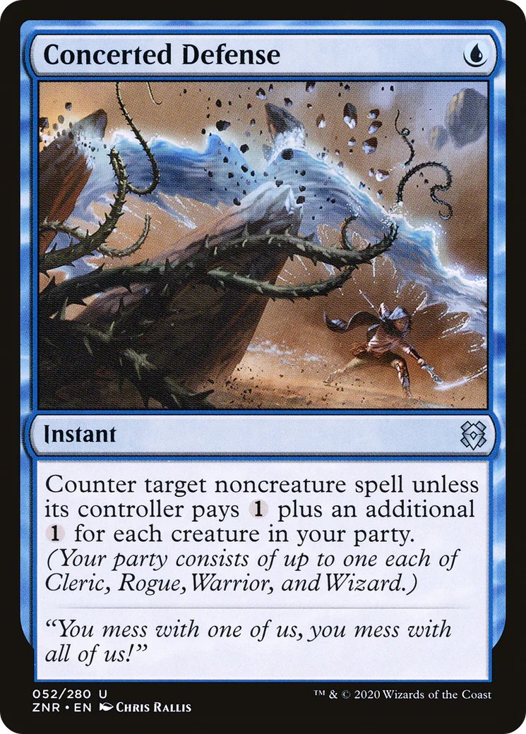 Concerted Defense (ZNR-052)  Foil - Zendikar Rising