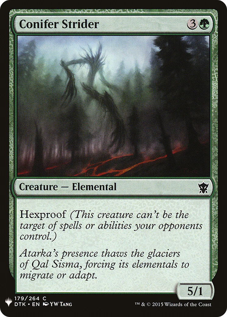 Conifer Strider (LIST-179)  - The List