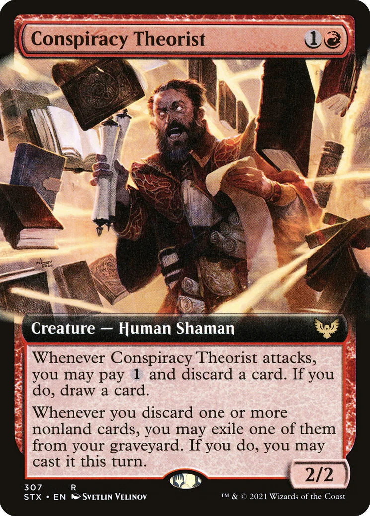 Conspiracy Theorist (Extended Art) (STX-307)  Foil - Strixhaven: School of Mages: (Extended Art)