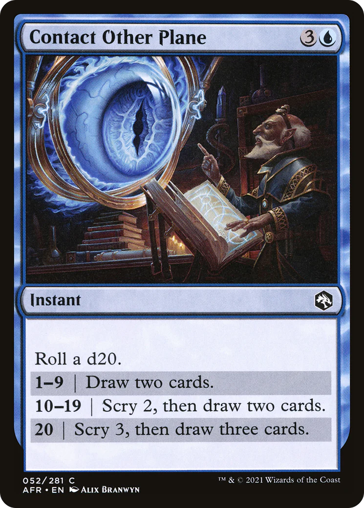Contact Other Plane (AFR-052)  Foil - Adventures in the Forgotten Realms