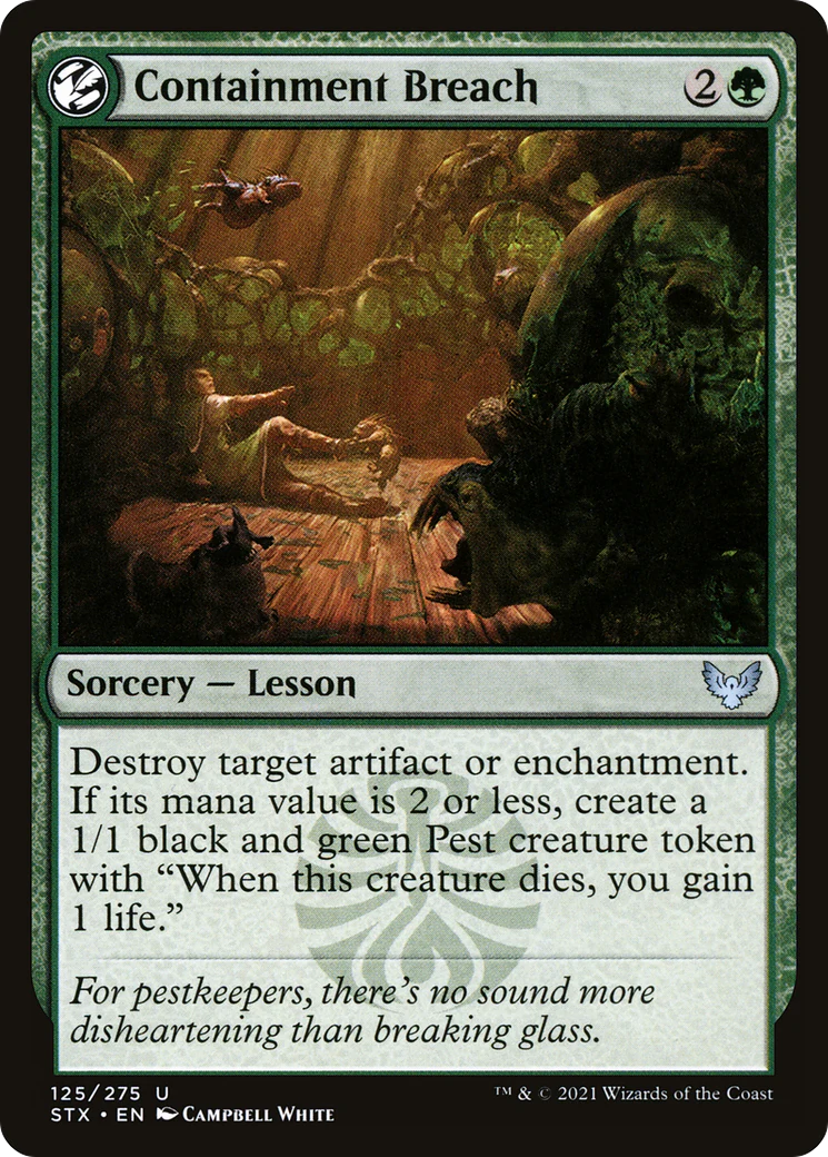 Containment Breach (STX-125)  Foil - Strixhaven: School of Mages: (lesson)