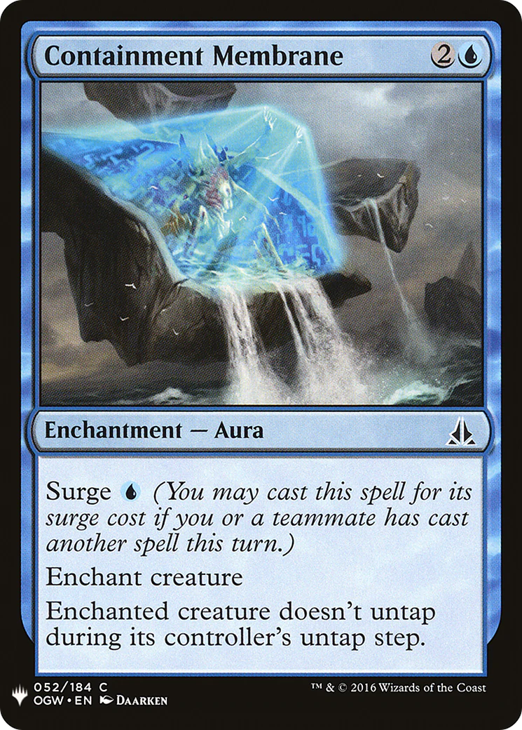 Containment Membrane (LIST-OGW-52)  - The List