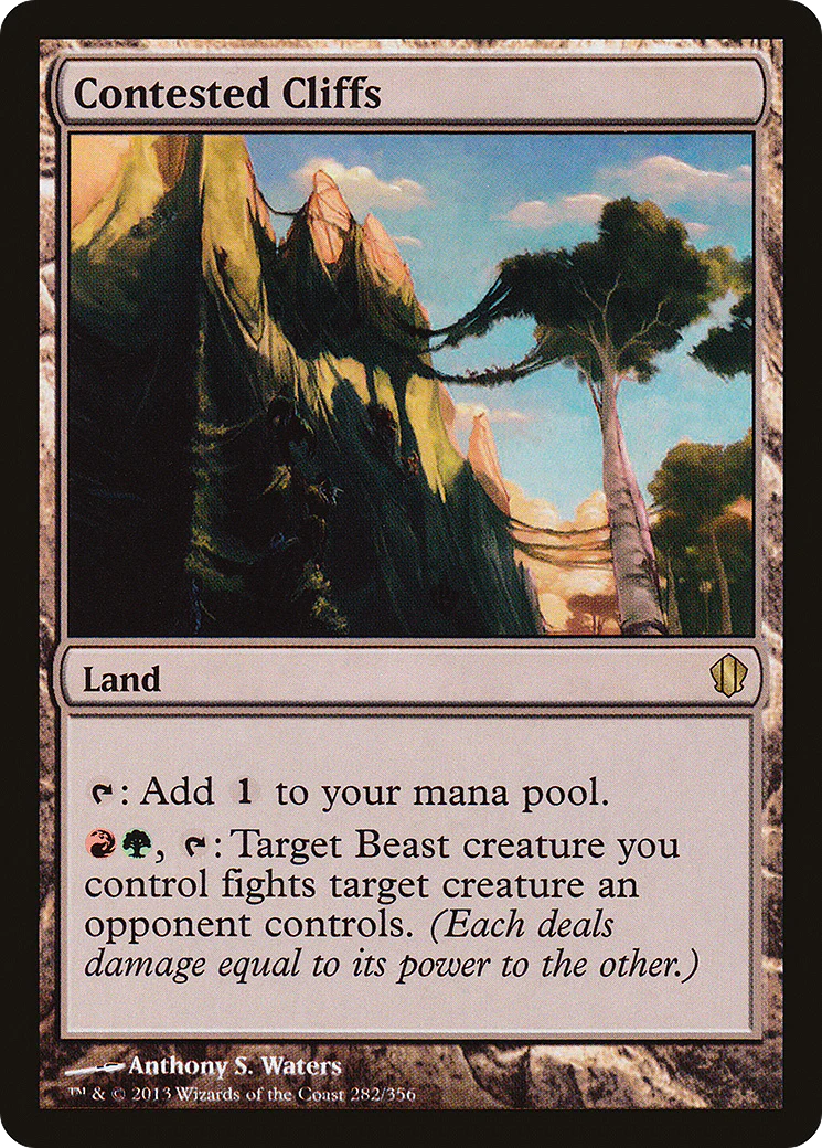 Contested Cliffs (C13-282)  - Commander 2013