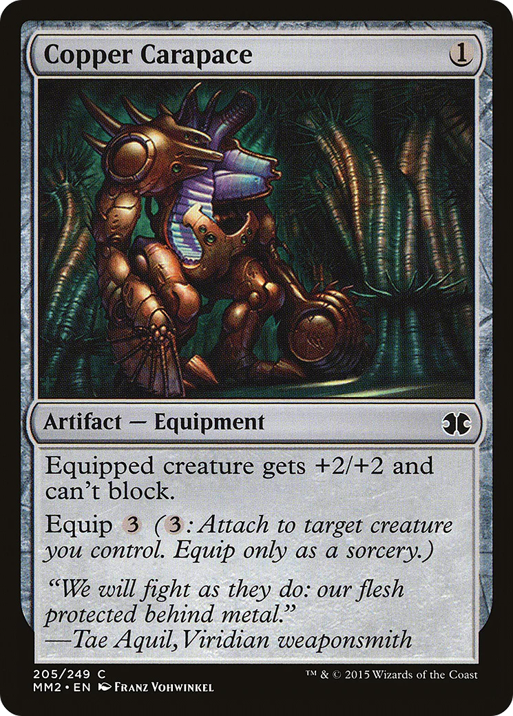 Copper Carapace (MM2-205) Foil - Modern Masters 2015