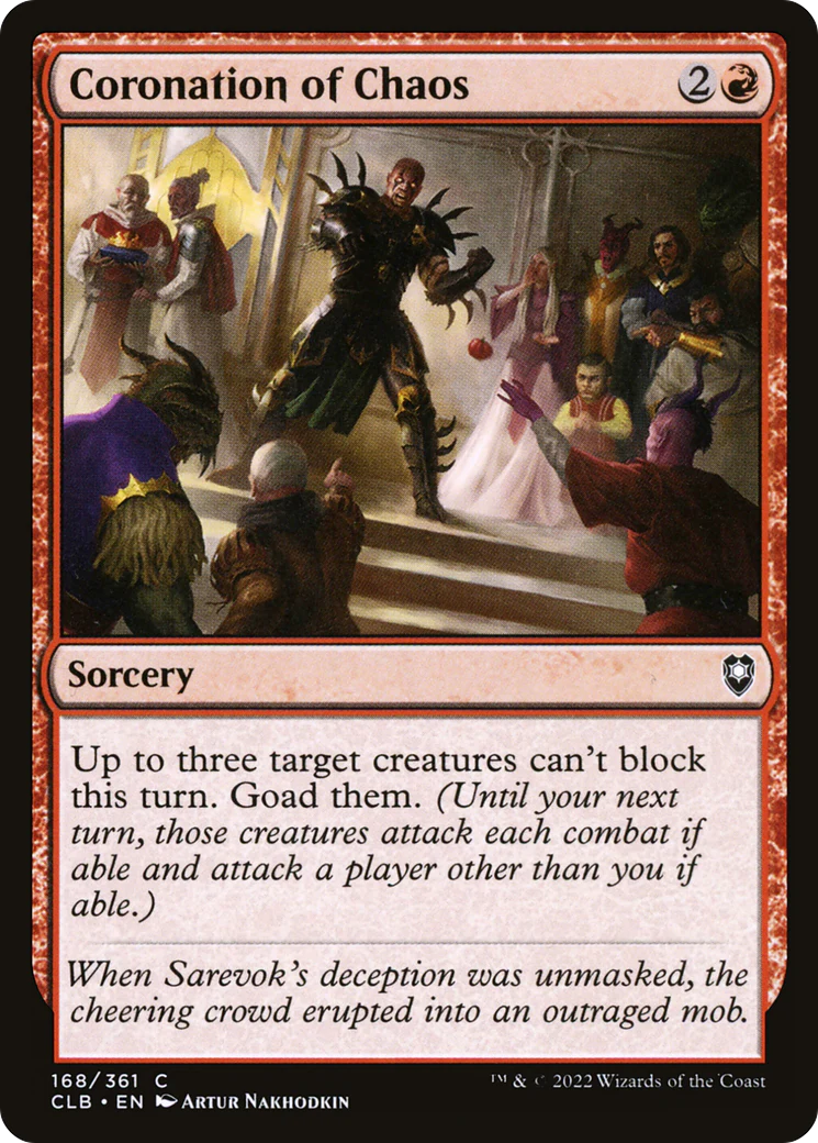 Coronation of Chaos (CLB-168)  Foil - Commander Legends: Battle for Baldur's Gate