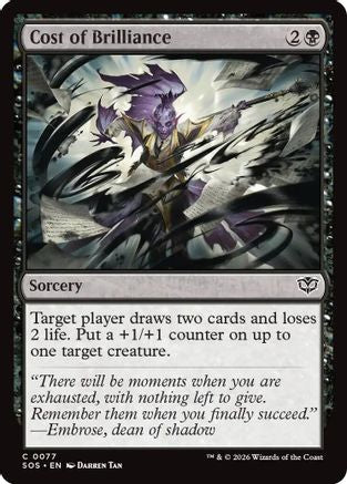 Cost of Brilliance (SOS-077)  Foil - Secrets of Strixhaven