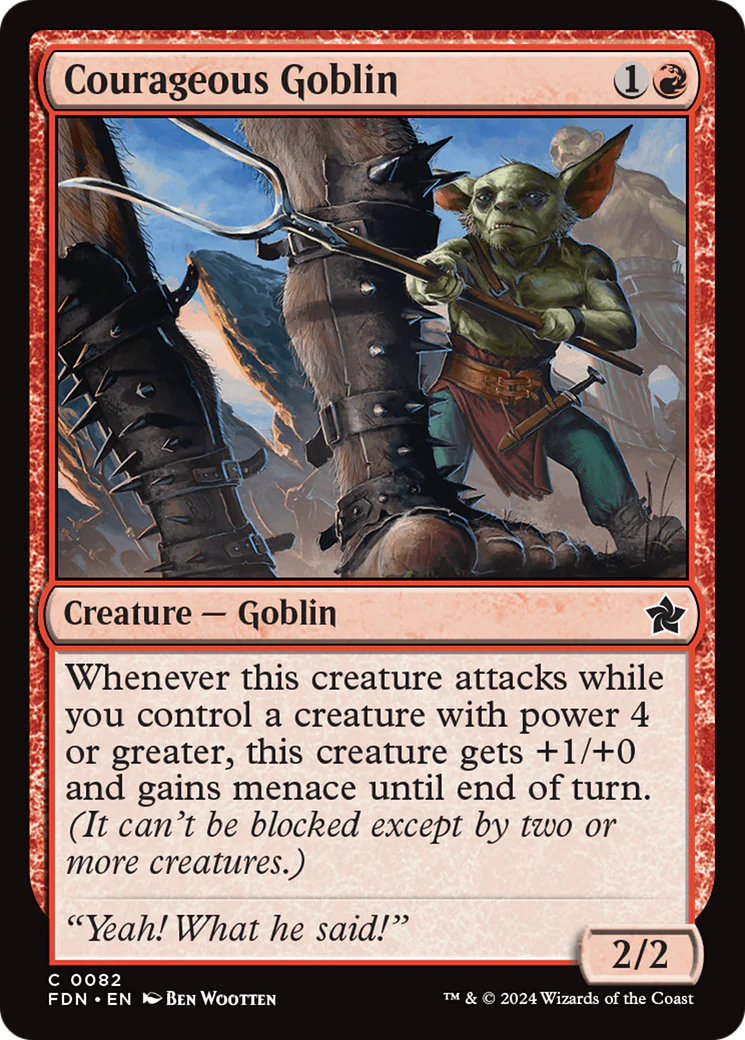 Courageous Goblin (FDN-082)  - Foundations