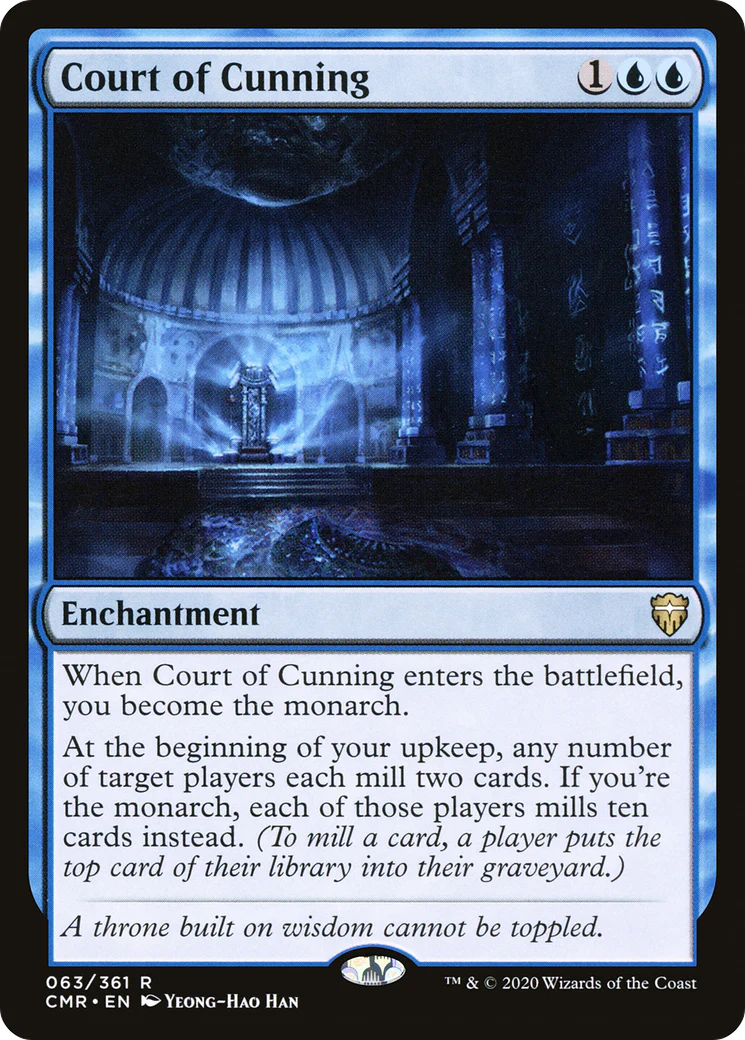 Court of Cunning (CMR-063)  Foil - Commander Legends